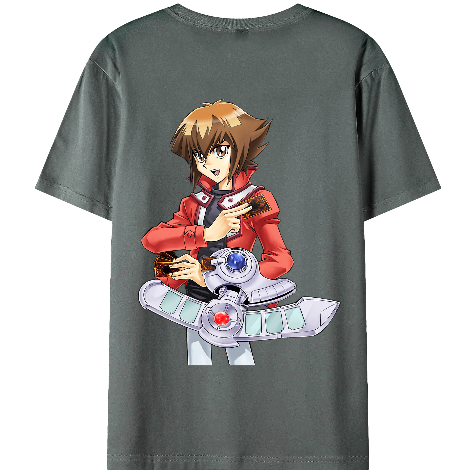 （画像用） 遊☆戯☆王 Yu-Gi-Oh! 綿100％ メンズ半袖Tシャツ（バックプリント） 通気性